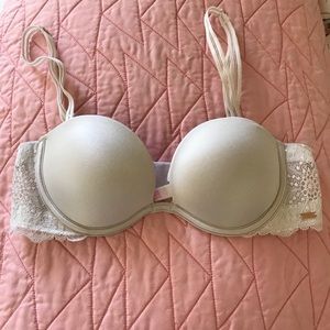 Pink Strapless Bra